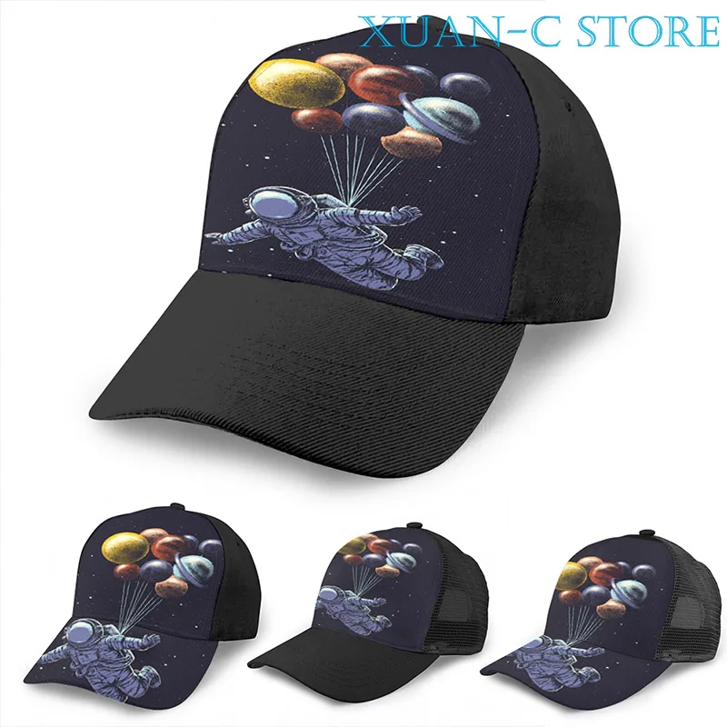 Space Travel Basketball Cap men women Fashion all over print black Unisex adult hat | Аксессуары для одежды