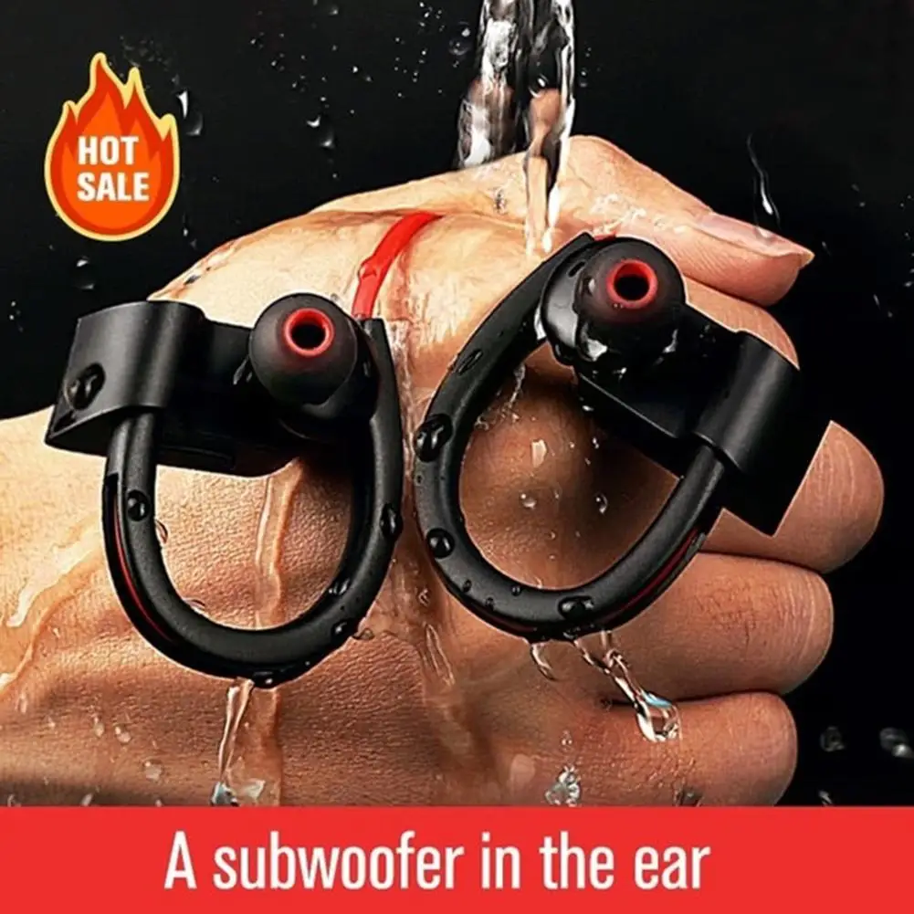 K98 Waterproof Shock Bass Stereo Wireless Bluetooth Sport Headset Headphone Ear Hook For xiaomi Mobile Phone Earphones