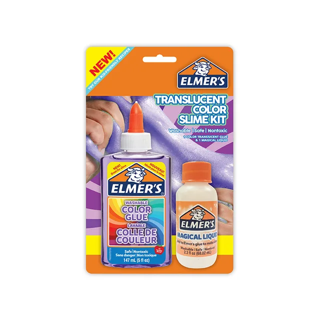 Elmer's Color Changing /Translucent Color Slime Kit ,147ml Glue + ...