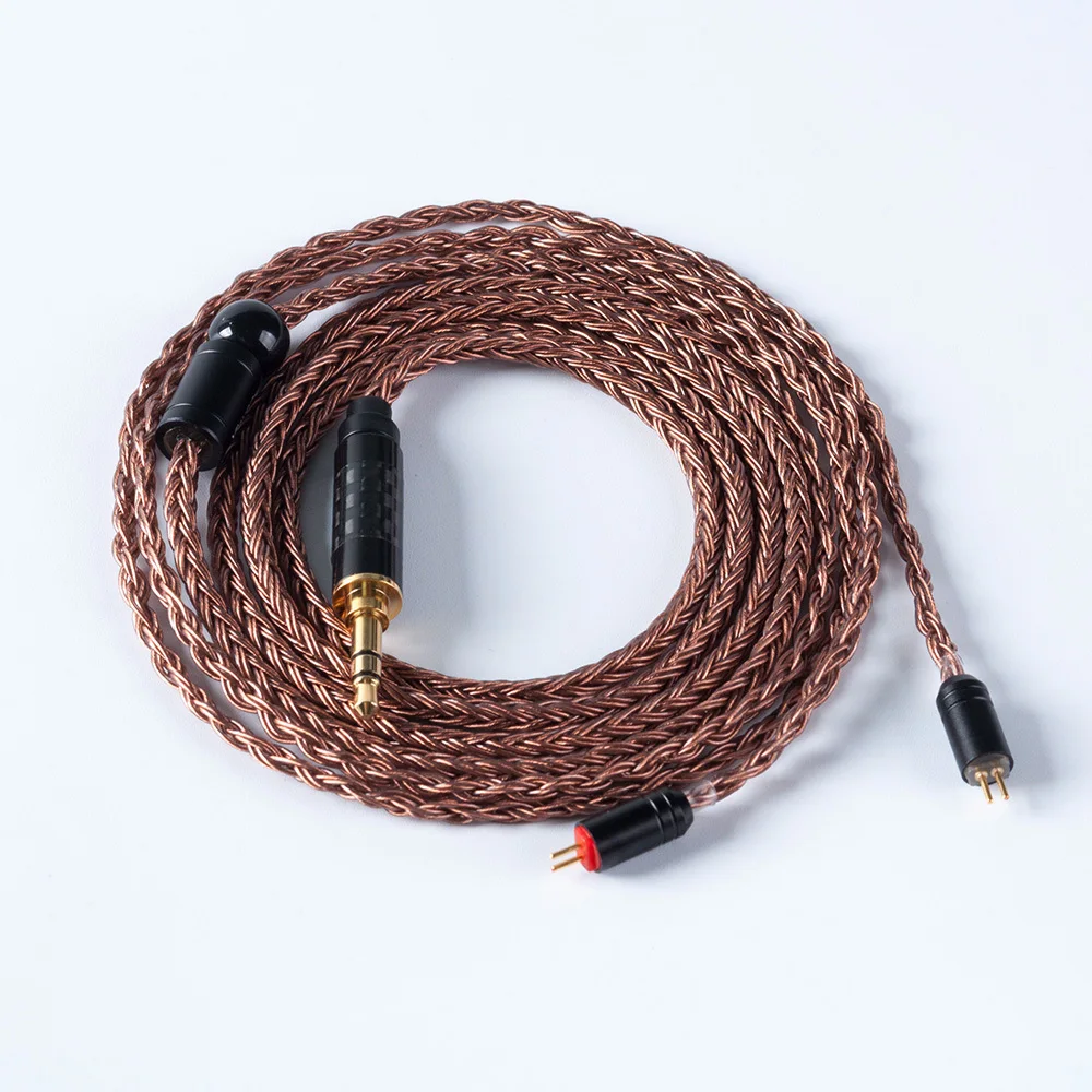 Yinyoo 16 основной импорт монокристаллической Медь балансный кабель 2,5/3,5 мм/4,4 м с MMCX/2pin разъем для LZ A6 плотным верхним ворсом KZ ZS10 AS10 AS16
