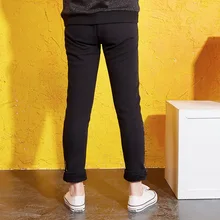 Hess/брюки для девочек; сезон весна; стиль; удобные повседневные Модные брюки для больших мальчиков