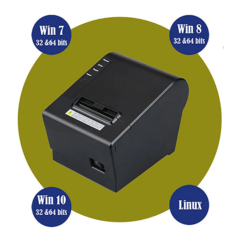Небольшой чековый принтер 200 мм/сек. 80 мм чековый термопринтер с USB LAN Ethernet порт автоматический резак ЕС вилка