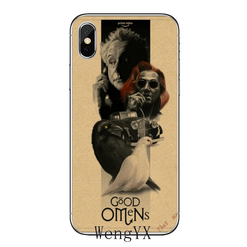 ТВ Good Omens для huawei mate 20 10 9 P30 P20 P10 P9 pro Lite P Smart plus прозрачный чехол