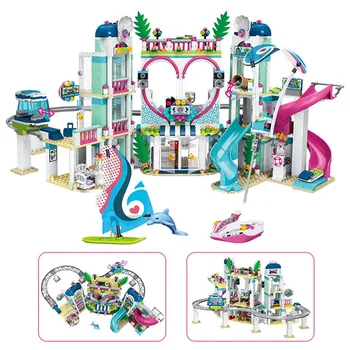 

Friends The Heartlake City Resort Model Compatible lepining Friends 41347 Building Block Brick Toys for Children