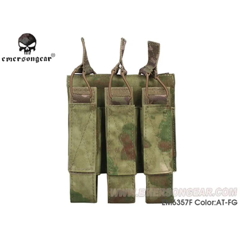 ATFG Emersongear Emerson модульный тройной MP7 маг Чехол Тактический Подсумок подсумок Wargame CS аксессуар Molle Mag Pouch - Цвет: ATFG