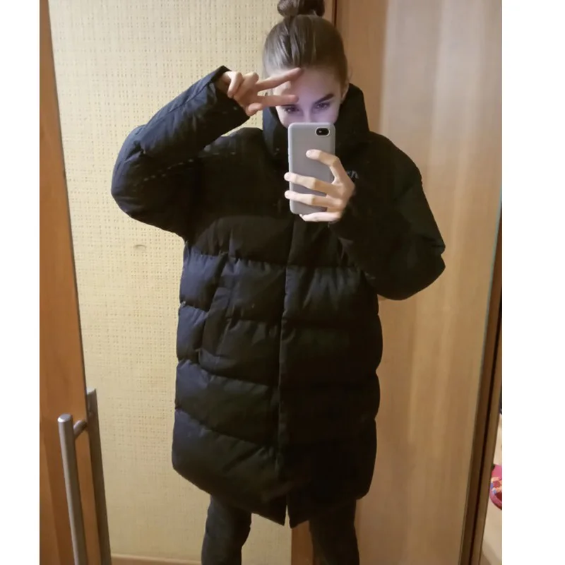 Thick Parka Coat Winter Jacket Women Down Female Lady Overcoat Warm Outerwear Korean Puffer Brand Mid-Long Casual Top Quite