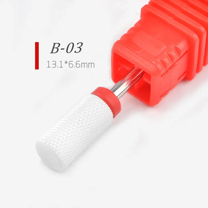 B03 16 Type Grinding Ceramic Nail Drill Bit Nail File Milling Cutter for Electric Manicure Drill Machine Accessory Nail Art Tool - Цвет: B03
