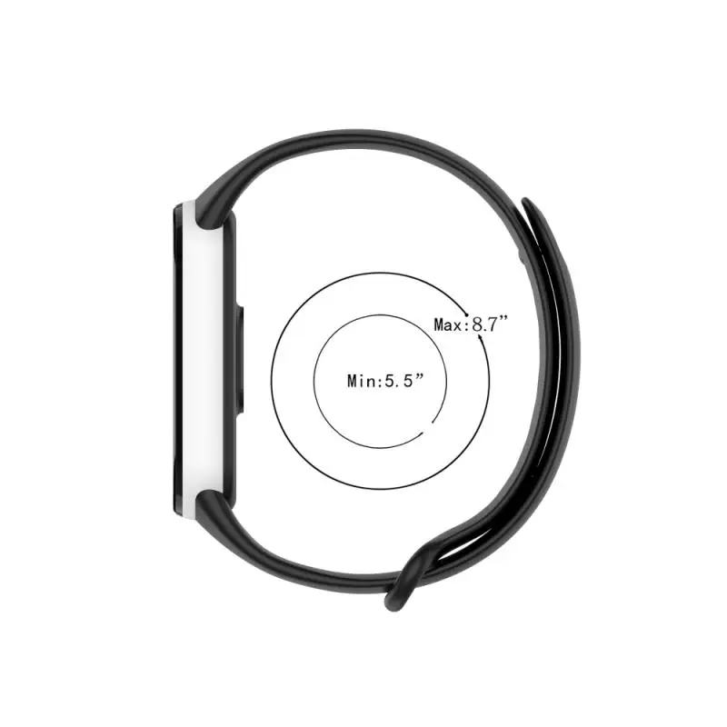 Сменный смарт браслет для Xiaomi Mi Band 5 высококачественный цветной двухцветный