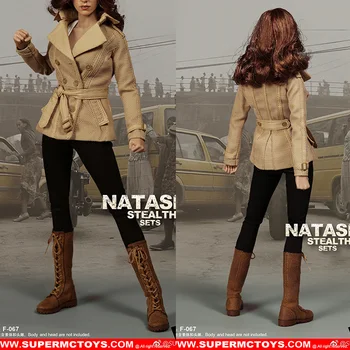

1:6 Female Soldier Female Puppet Clothing Accessories Black Widow Natasha Stealth Suit Spot F067 Non Body Head Sculpture