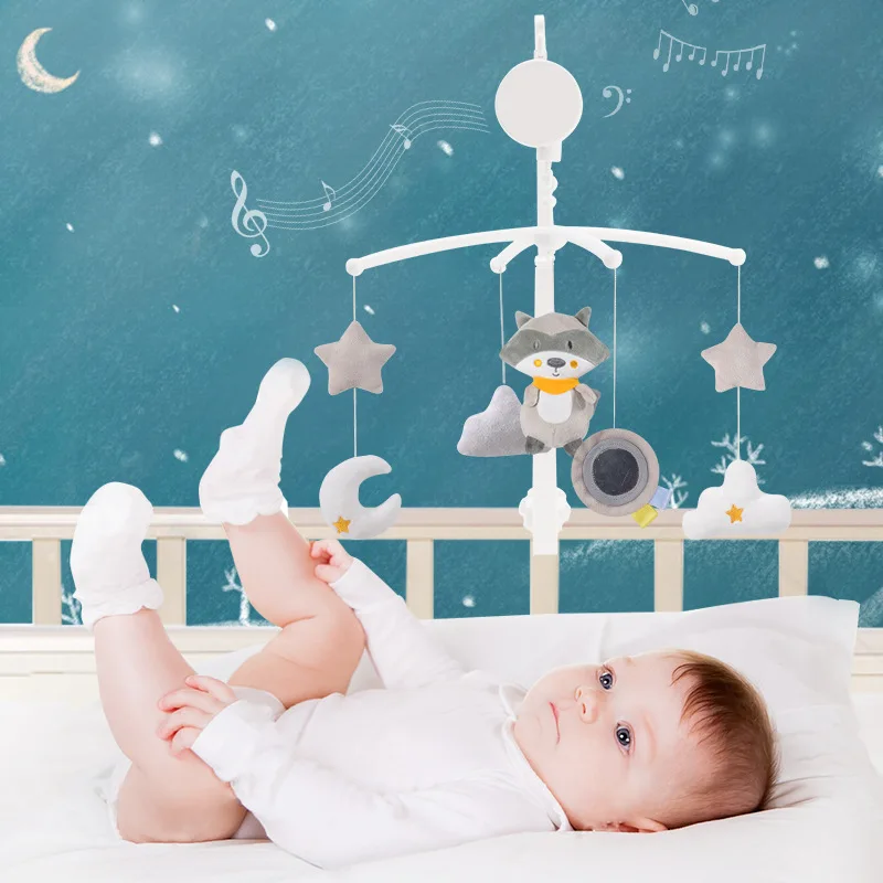 Online Soporte para cuna de bebé juguetes sonajeros para bebé 0 12 meses caja de música cama de juguete carrusel para cunas juguetes móviles para niños juguete sonajero