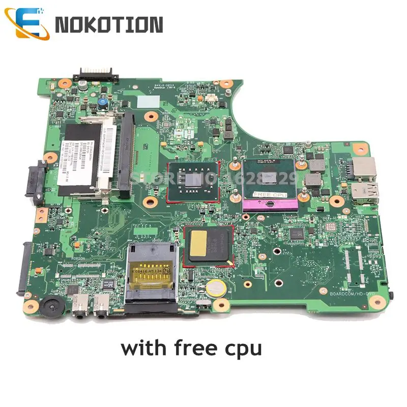 NOKOTION V000138420 PN 1310A2184504 Mainboard For Toshiba Satellite L300 laptop motherboard GM45 DDR2 free cpu