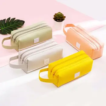 

Double-layer Pencil Bags Large Capacity Zipper Bags Pencil Case Pen Holder Bags Student Pen Pencil Storage Pouch Bag Pen Case