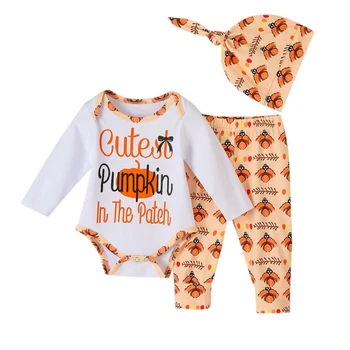 

Newborn infant baby clothing set Wizard In Training Outfit Romper+pants+Hat 3PCS Baby Clothes outfits#2