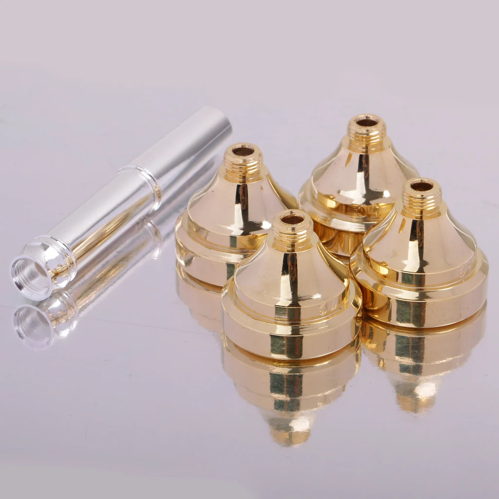 Trumpet Mouthpiece 4 Sizes Set 3C 5C 7C 1-1/2C Gold Plated Mouth Pieces Kit
