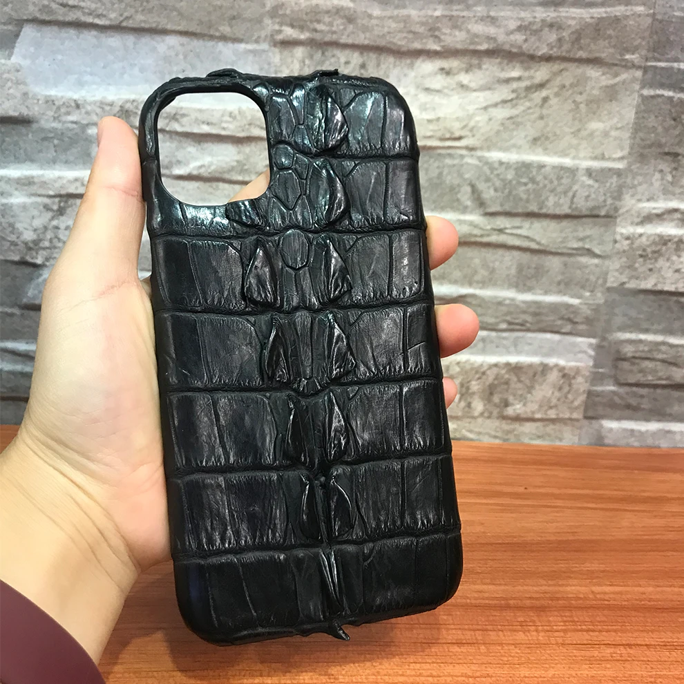 Роскошный чехол из натуральной крокодиловой кожи для Apple iPhone 11/Pro/Max противоударный защитный чехол для телефона задняя крышка оболочка