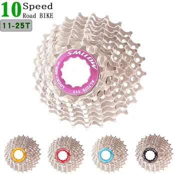 

11-25T road bike cassette 10 speed bicycle freewheel sprocket cog velocidade cdg 25T free wheel ultralight 262g cycling parts