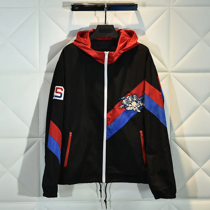 

Autumn women's loose hooded jackets coat Fashion Men/women's coat A867