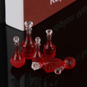 

10Pcs 1:12 Dollhouse Miniature Wine Drink Bottles Model Kitchen Food Accessories Pretend Play Doll Food Toy Dolls Decorations