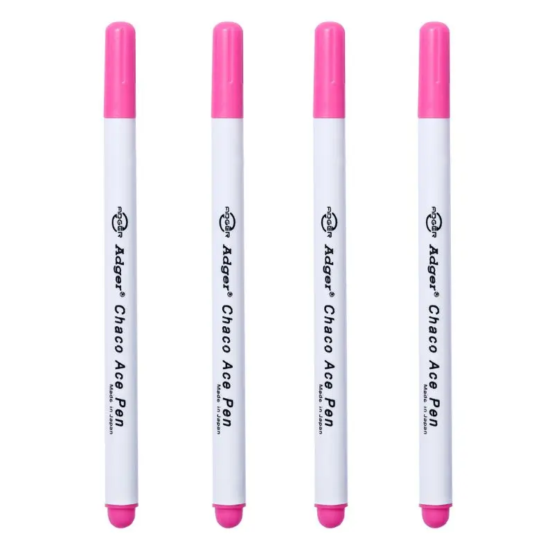 4 шт. растворимые вышивки крестом воды стирающиеся ручки втулки чернила маркер ручка DIY Инструменты для шитья белый E65B - Цвет: Розовый
