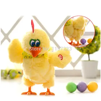 

Dancing Singing Musical Funny Chicken Lay Egg Hens Stuffed & Plush Animals Toys Doll Interesting Christmas Gift For Children