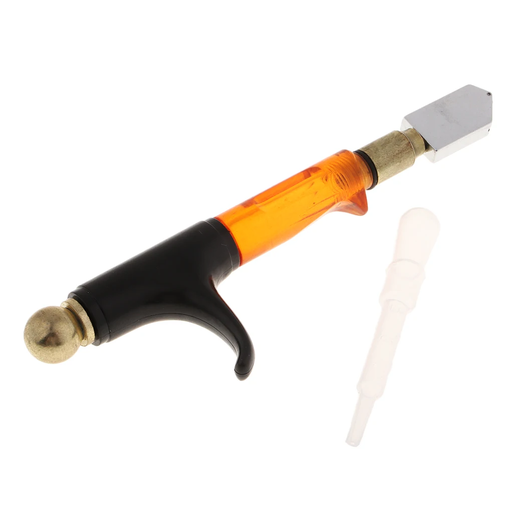 Handle Professional Oil Filled Bottle Glass Tile Mirror Cutter Metal Head DIY PRO Tungsten Wheel Feed Glazing Score Mirrors Tile