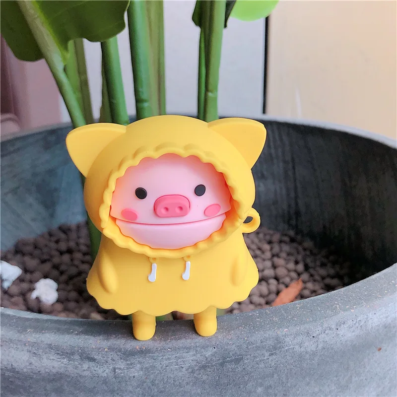 Pig Cartoon Cute Case for Apple AirPods 1 2 Wireless Earphone Protective Cover Case for Airpods Charging Box Headphone Cover