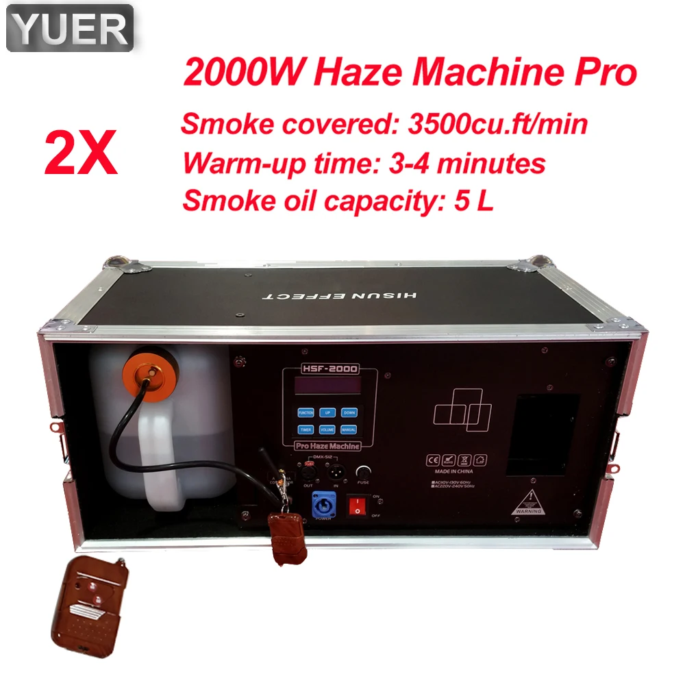 2000W Mist Haze Machine 5L Oil Capacity DMX 512 Smoke Machine