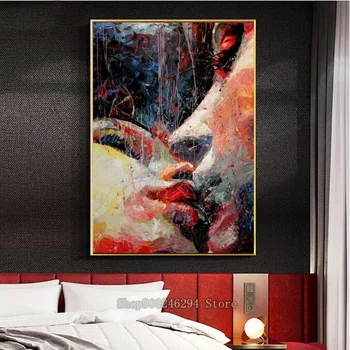 

diy diamond painting abstract couple kiss scenery square round drills diamond embroidey mosaic Valentine's Day present art FF174