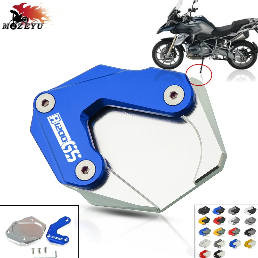 

R1200GS LC 2013-2018 CNC Side Stand Extension Pad Enlarger Plate Kickstand For BMW R1200 GS LC 2014 2015 2016 2017 2018 r1200gs