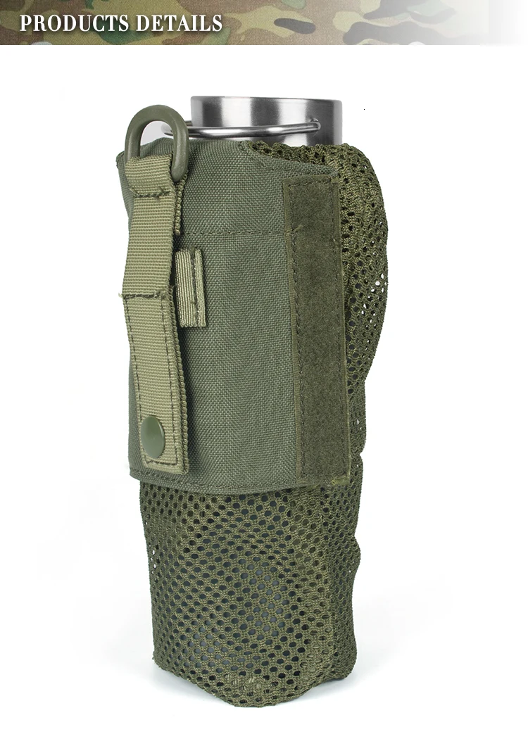 Сетчатая Сумка для бутылки с водой из материала Cordura, камуфляжная уличная сумка для хранения, Военная Тактическая Сумка, армейская охотничья страйкбольная сумка, аксессуары