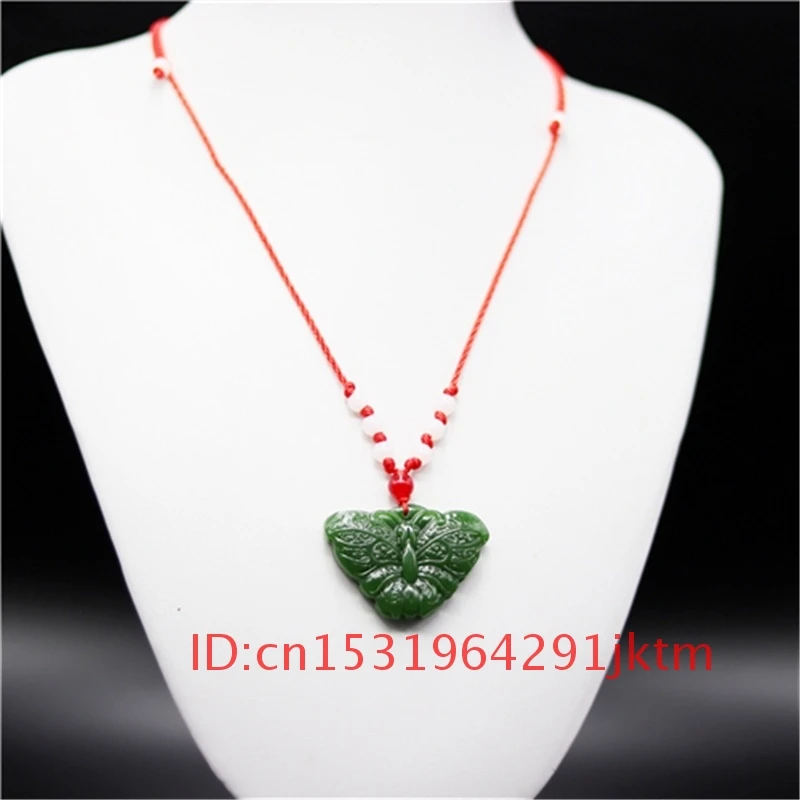 Китайский шарм ожерелье амулет кулон резной жадеит натуральная мода женские