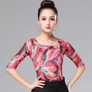 

Womens Ballet Dance Practice Clothes Tops Shirt Tops Short Sleeved Blouse