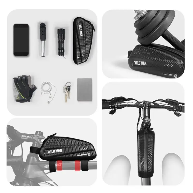 Прочные велосипедные сумки многофункциональный дикий человек MTB Велосипедный Чехол для телефона велосипедные жесткие сумки Передняя голова верхняя труба седло мешок