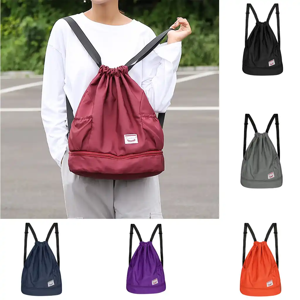 small drawstring gym bag