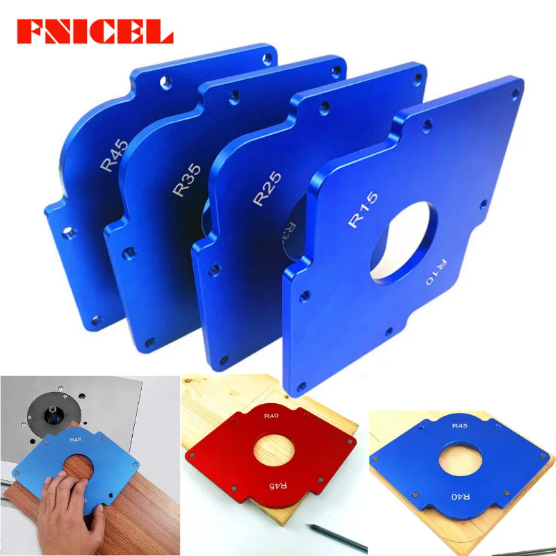 Aluminium Alloy Shape Contour R Gauge Angled Ruler Trimming Machine Angle Arc Template Fillet Woodworking DIY Tools | Инструменты