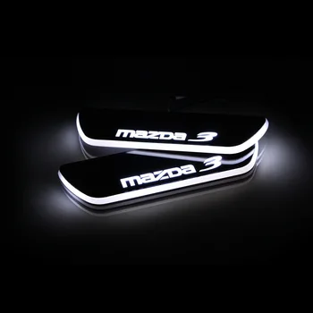 

Acrylic Moving LED Welcome Pedal Car Scuff Plate Pedal Door Sill Pathway Light For Mazda 3 2014 - 2018 2019 2020