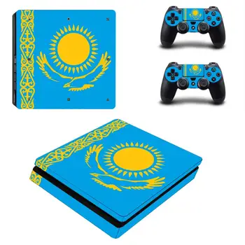 

Kazakhstan National Flag PS4 Slim Skin Sticker Decal for PlayStation 4 Console and Controller Skin PS4 Slim Sticker Vinyl
