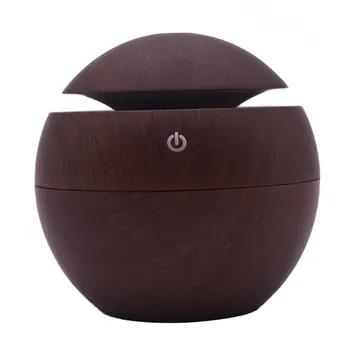 

USB 130ml Small Mushroom Wood Aromatherapy Humidifier New Aromatherapy Humidifier Household Office Supplies