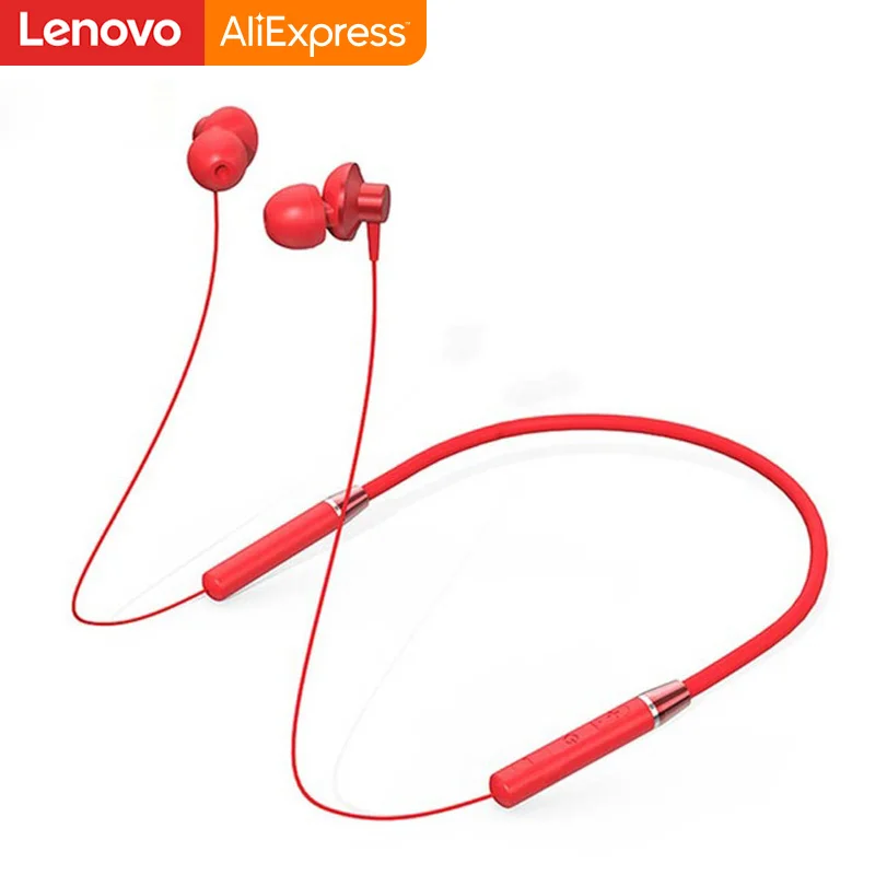 Оригинальные Bluetooth наушники lenovo HE05, беспроводные Bluetooth наушники BT5.0, Спортивная гарнитура с защитой от пота для телефона Android IOS