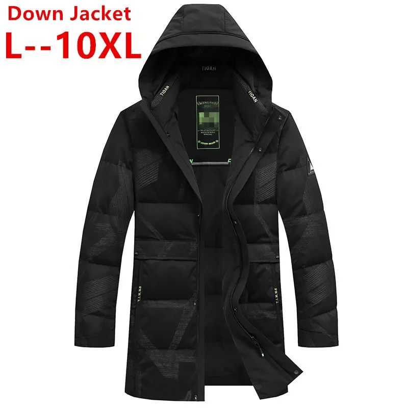 10XL 8XL 6XL 5XL 2020 Новая мужская зимняя куртка dow n пальто с меховым воротником высокого