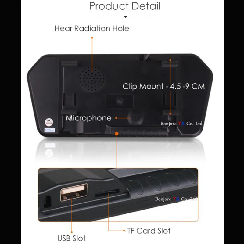 Беспроводная камера заднего вида Koorinwoo с ЖК дисплеем 7 ''TFT Bluetooth MP5 FM CCD|Мониторы