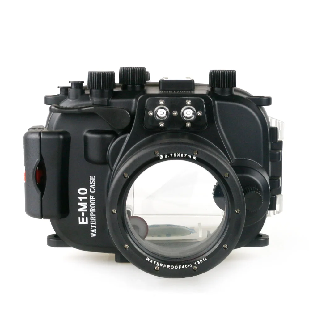 40m/130ft Waterproof Case For Olympus E-M1 E-P5 E-M5 Mark II E-M10 EP5 EM5 EM5II EM10 underwater camera housing diving box cover