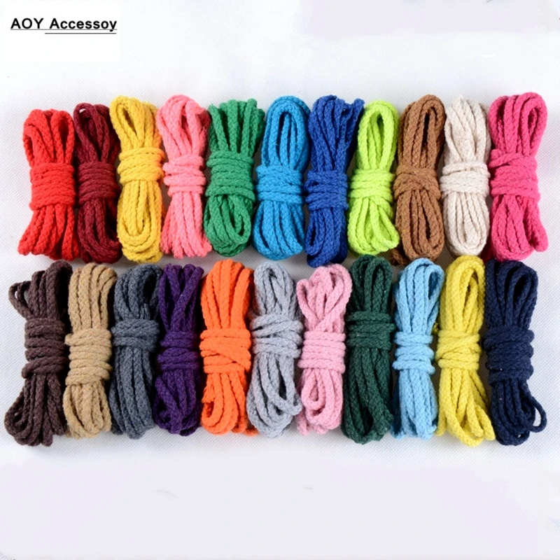 5mm 100 Cotton Rope Cords Craft DecorativeTwisted Thread DIY handmade Accessories home