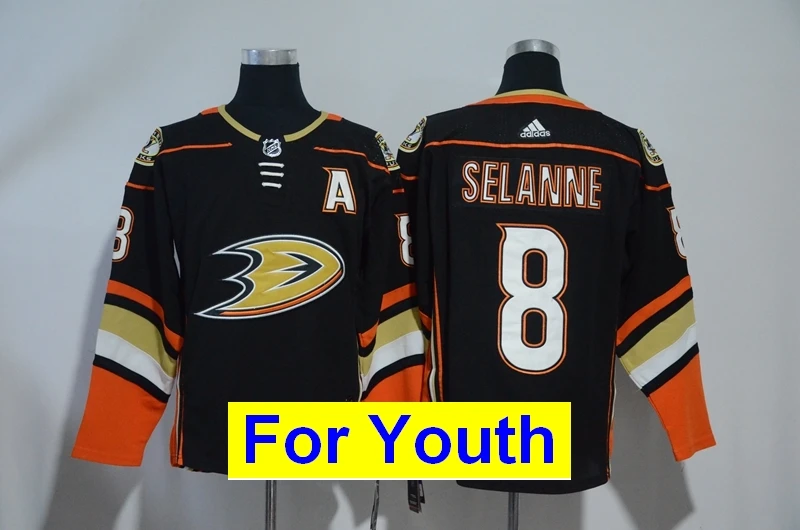 Детские молодежные майки Anaheim Corey Perry Kariya Ryan Getzlaf Ryan Kesler Teemu Selanne