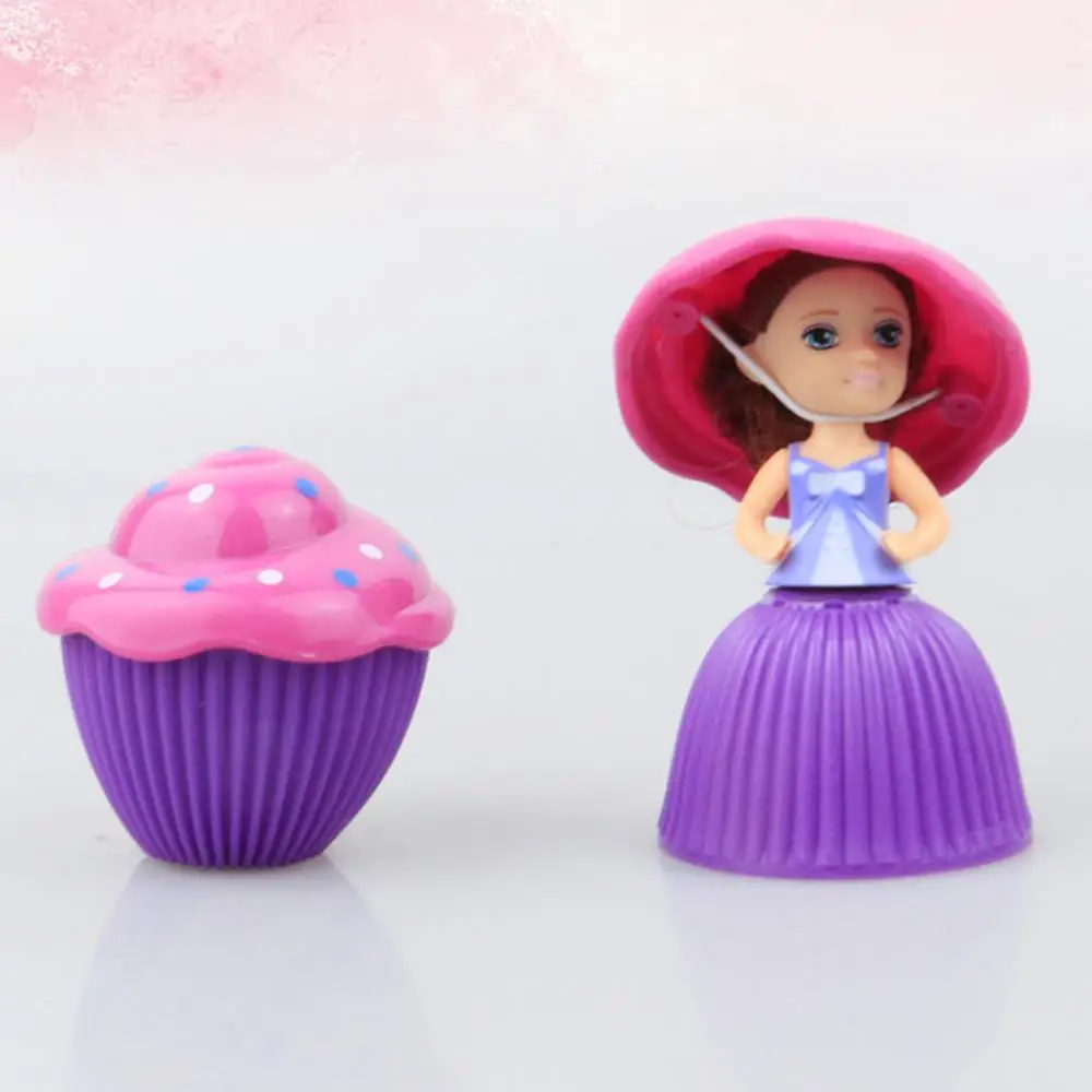 12 шт. Kawaii Мини мультфильм кукла-кекс Diy игрушки принцесса девочка трансформированный ароматизированный торт кукла игрушка для детей подарок на день рождения