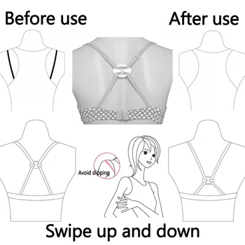 

Bra buckle butterfly shape underwear buckle underwear accessories 4 pieces / bag invisible