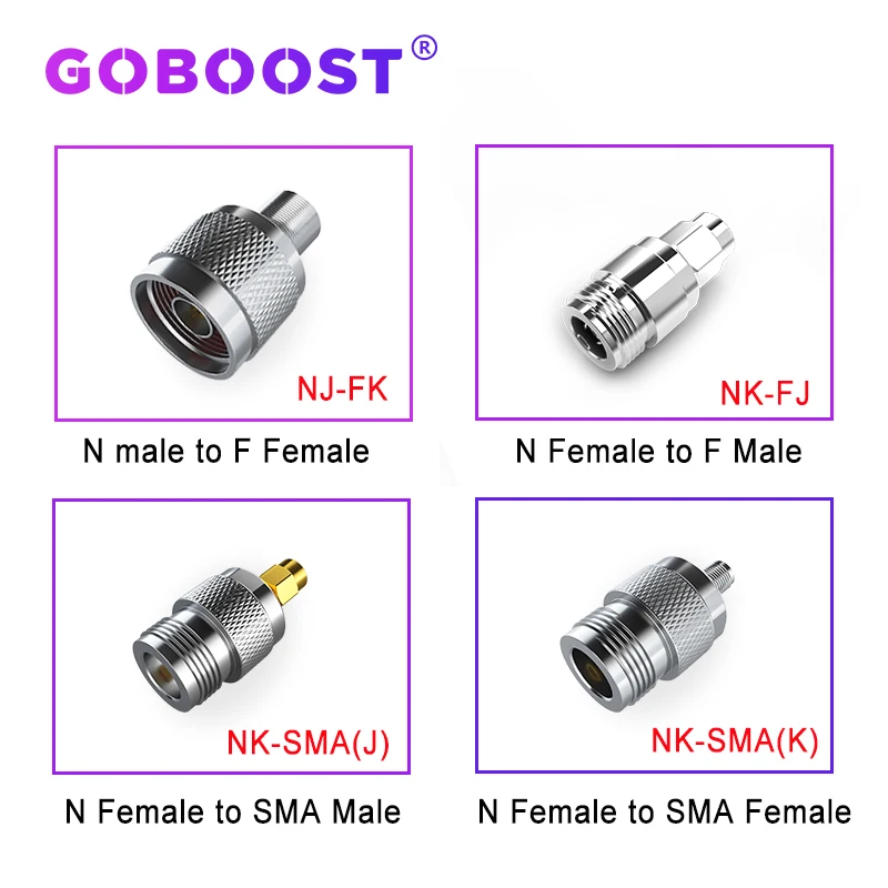 Connettore Goboost 5D Nk-Sma(J) N Femmina A F Maschio O N Connettore Maschio A F Femmina Per Amplificatore Di Segnale Cellulare 1 Pz