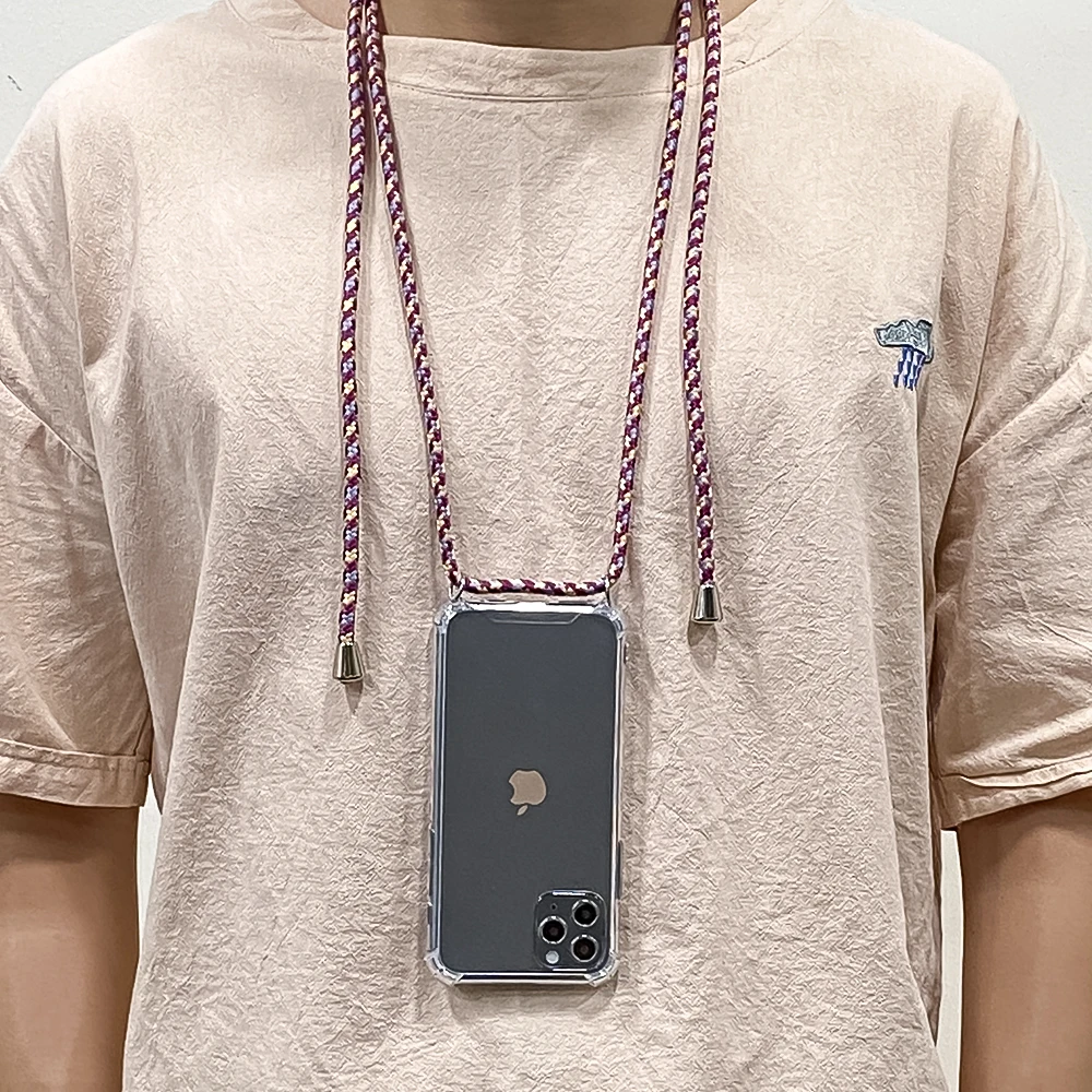 Цветной чехол для iPhone 11 Pro Max подвесная подушка безопасности телефона X XS XR 8 7 6 6S
