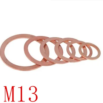 

5-20PCS m13 Copper washer m13*15/16/17/18/19/20/22/2425/26 Sealing copper Washer For Boat Crush Washer Flat Seal Ring washer