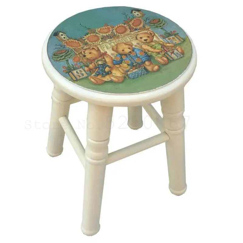 Новинка низкая скамейка в европейском стиле твердая деревянная фурнитура для